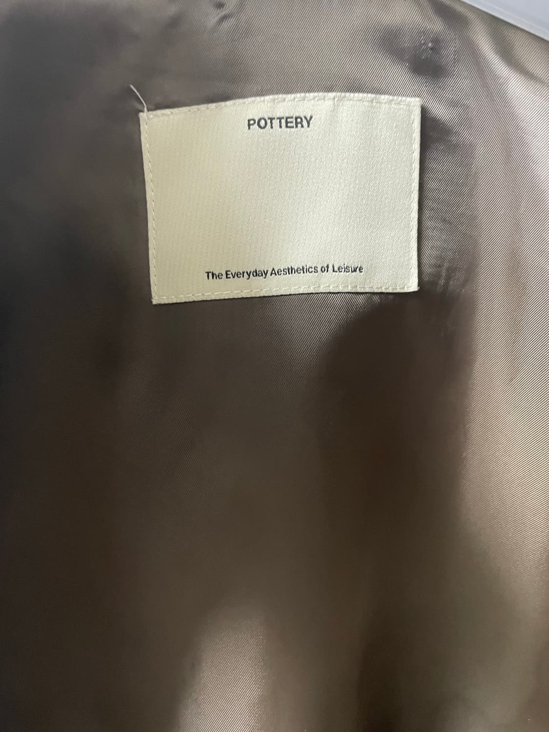 포터리 셔틀랜드 울 해링턴 자켓 브라운 상품이미지3