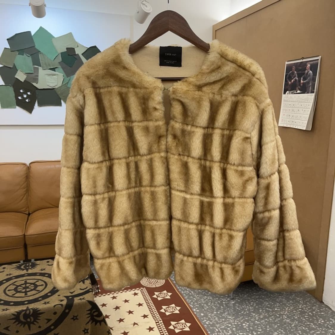 자라 스트릿 락시크 핀터감성 핫걸 퍼자켓 M C08608 상품이미지3