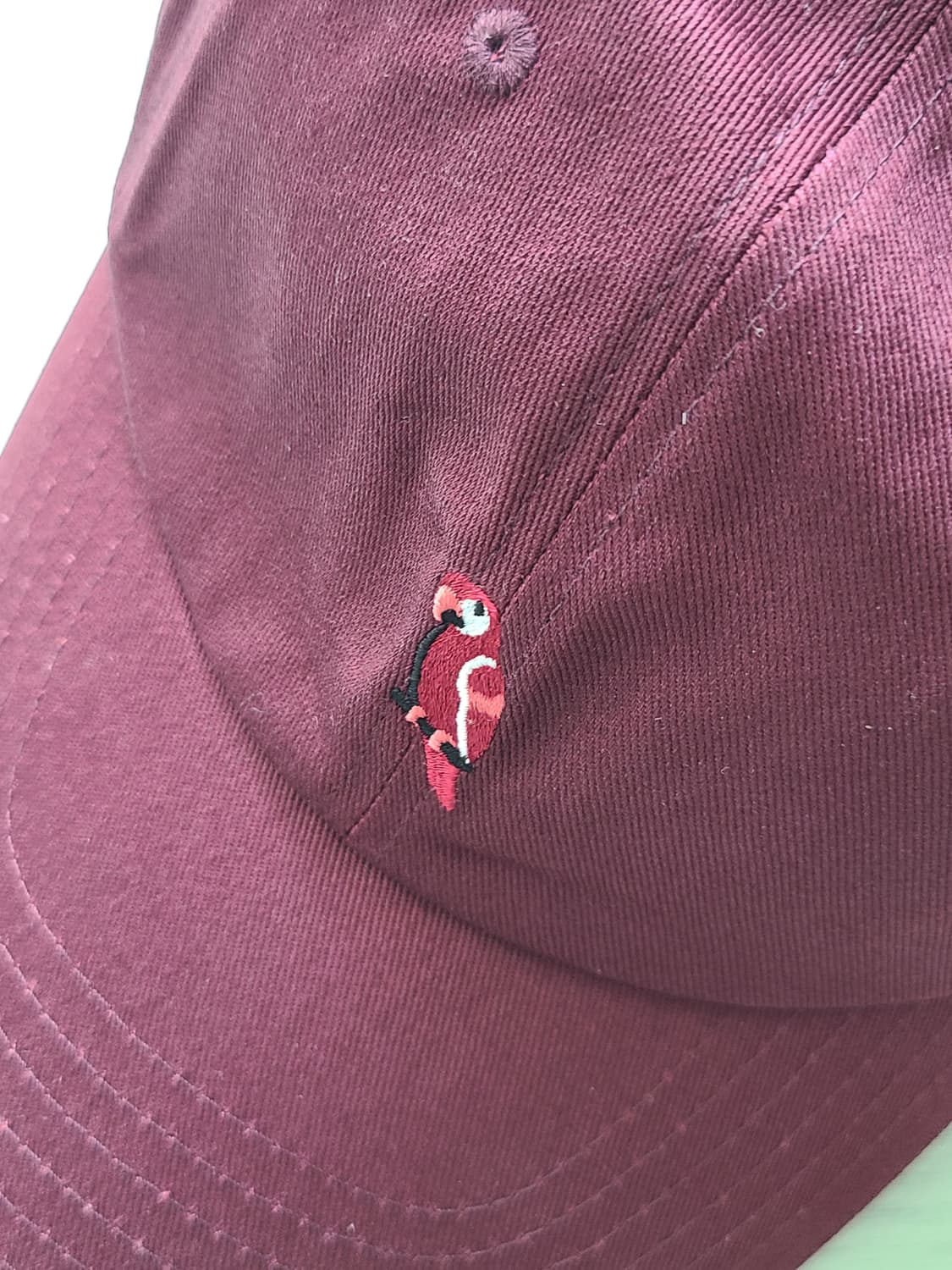 [OS] 칸코 풀 로고 볼캡 버건디 판매 상품이미지3