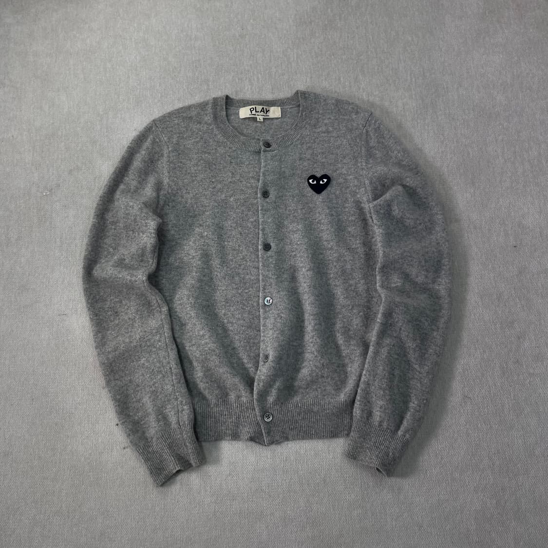 W 95 꼼데가르송 하트와펜 울 가디건 상품이미지1