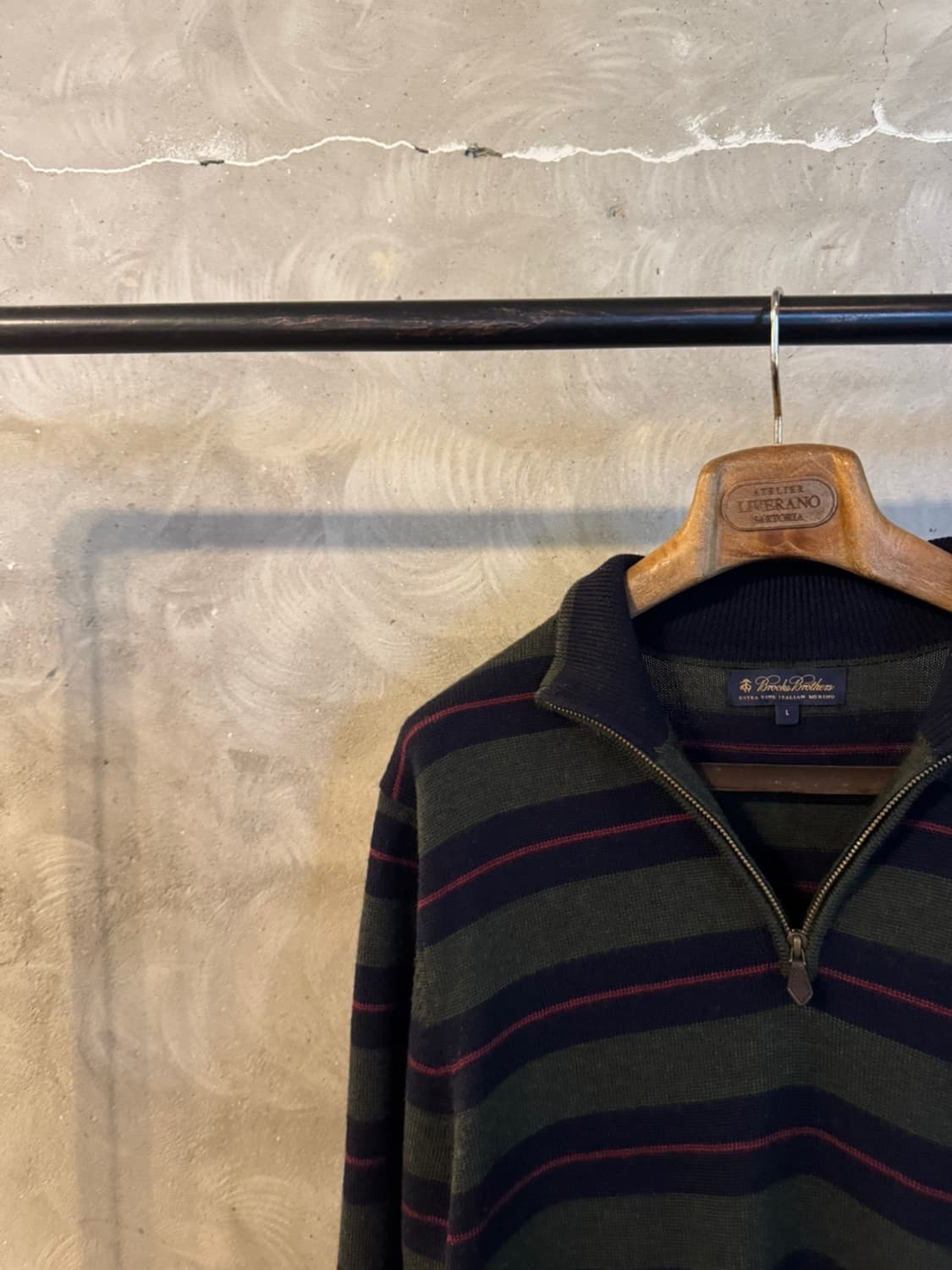 브룩스 브라더스 짚업 니트 100 상품이미지2