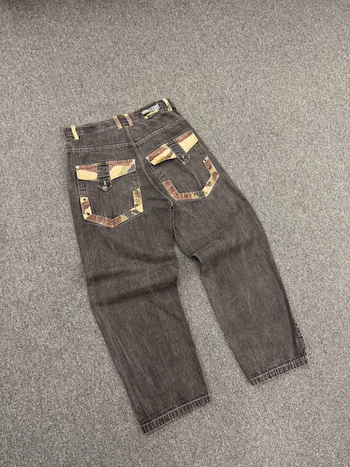 OS) EVOLUTION IN DESIGN 빈티지 카모포켓 힙합팬츠 상품이미지4