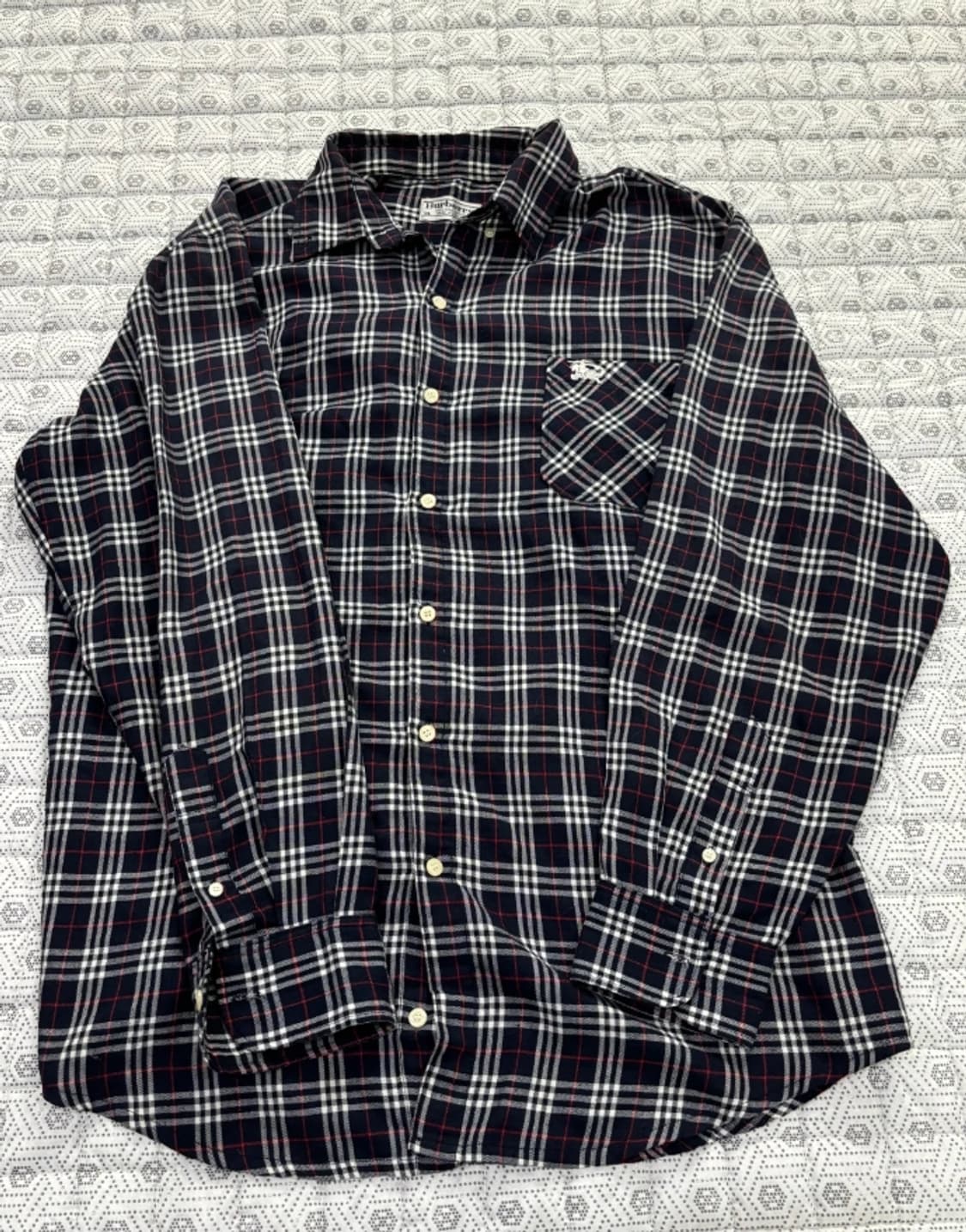 버버리 깅엄 체크 셔츠 110~115 상품이미지4