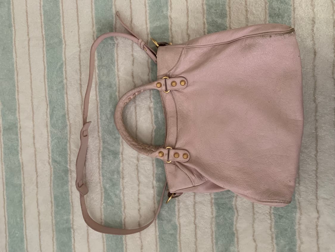 발렌시아가 모터백 시티백 핑크 가방 상품이미지7