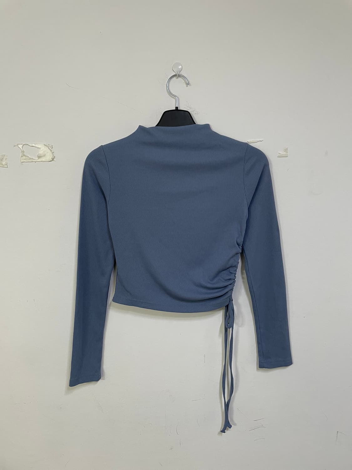 애틱티브 셔링 크롭 긴팔티 블루 상품이미지3