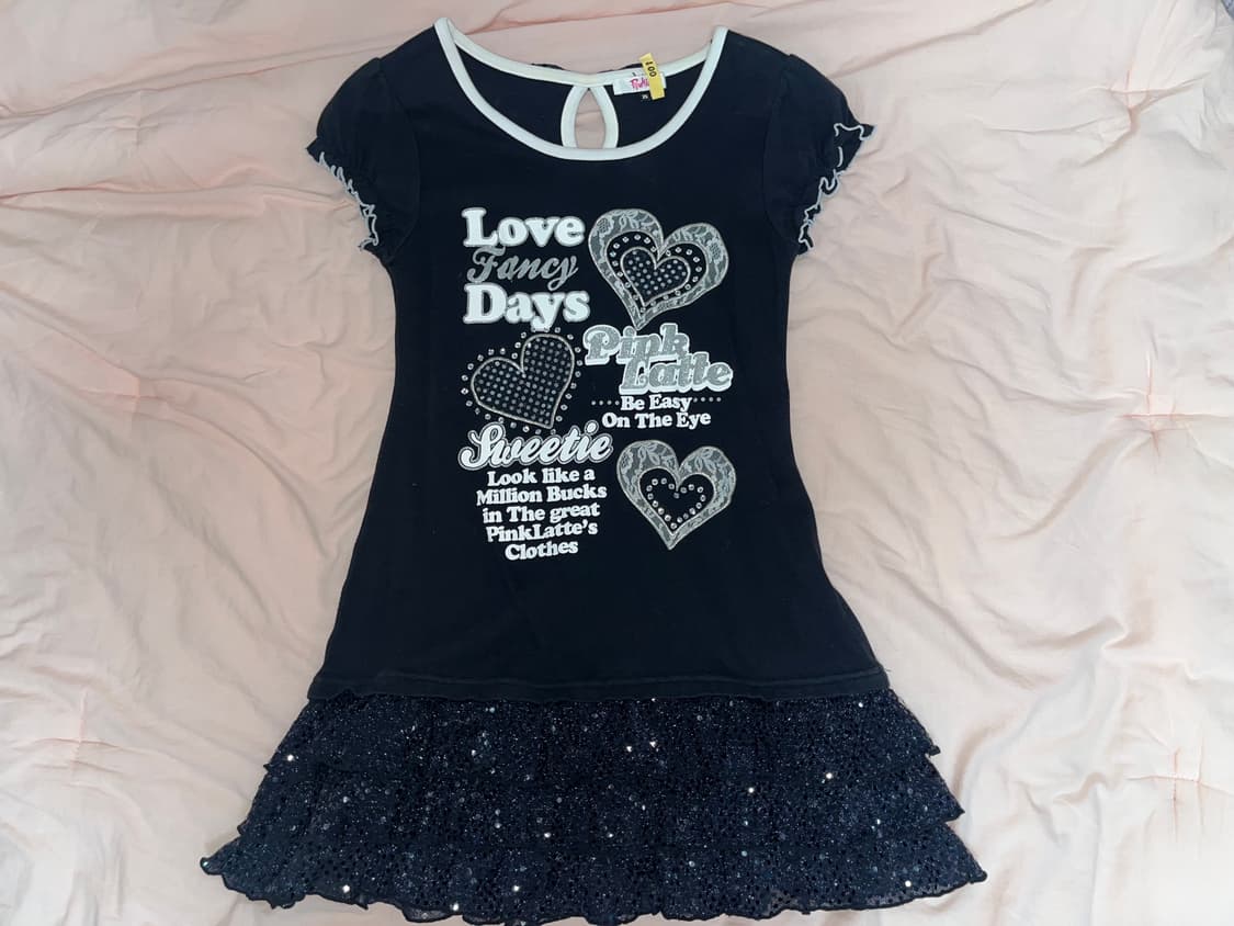 y2k 글리터 캉캉 원피스 갸루데코라하라주쿠 상품이미지1