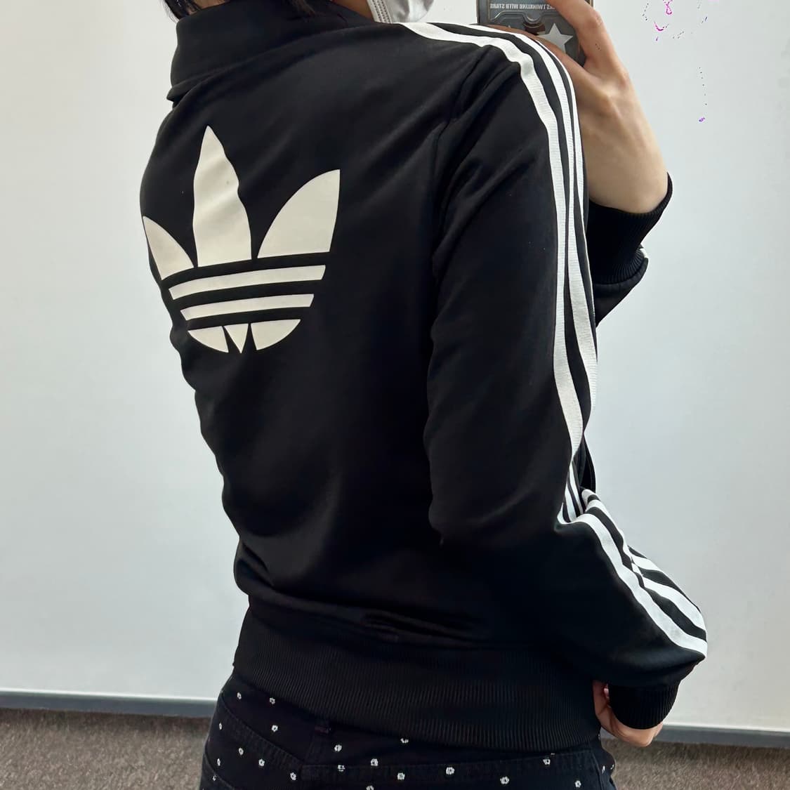 Adidas 아디다스 백 파이어로고 블랙 트랙탑 상품이미지2