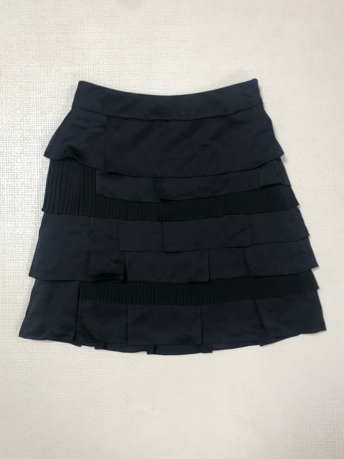 빈티지 블랙 프릴 미디 스커트 상품이미지10