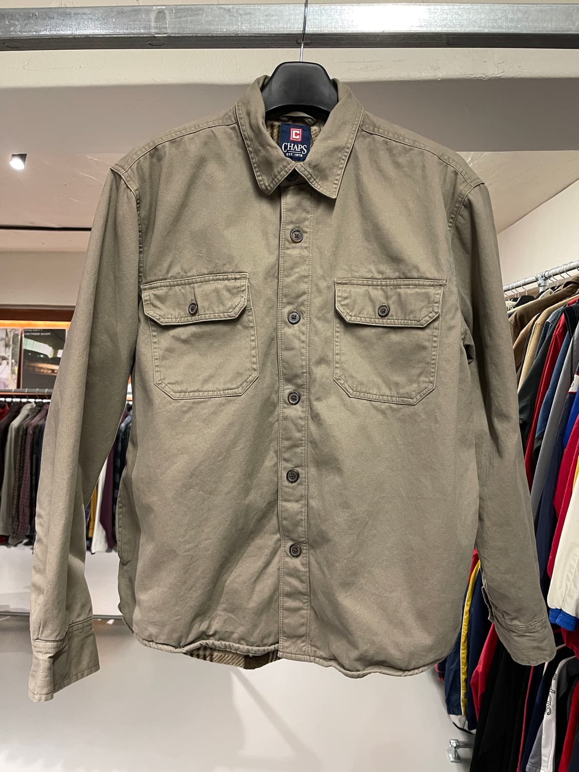 CHAPS 플리스 코튼 셔츠 상품이미지3