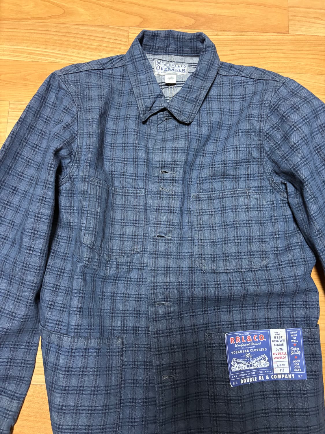 RRL 플래드 자카드 데님 자켓 L 상품이미지1