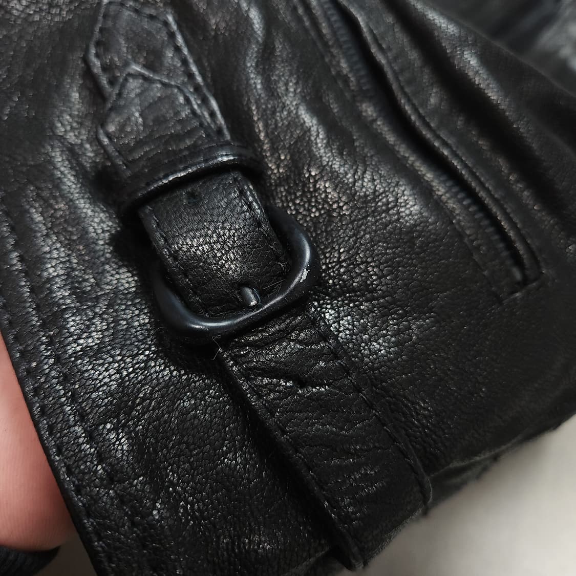 [XXS] 닐바렛 램레더 바이커 자켓 상품이미지8