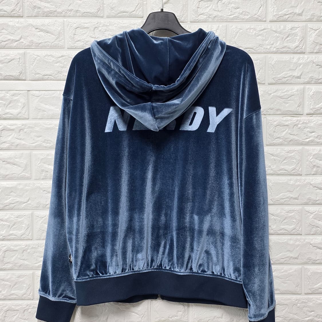택포) 21s 널디 벨벳 후드집업 S 상품이미지4