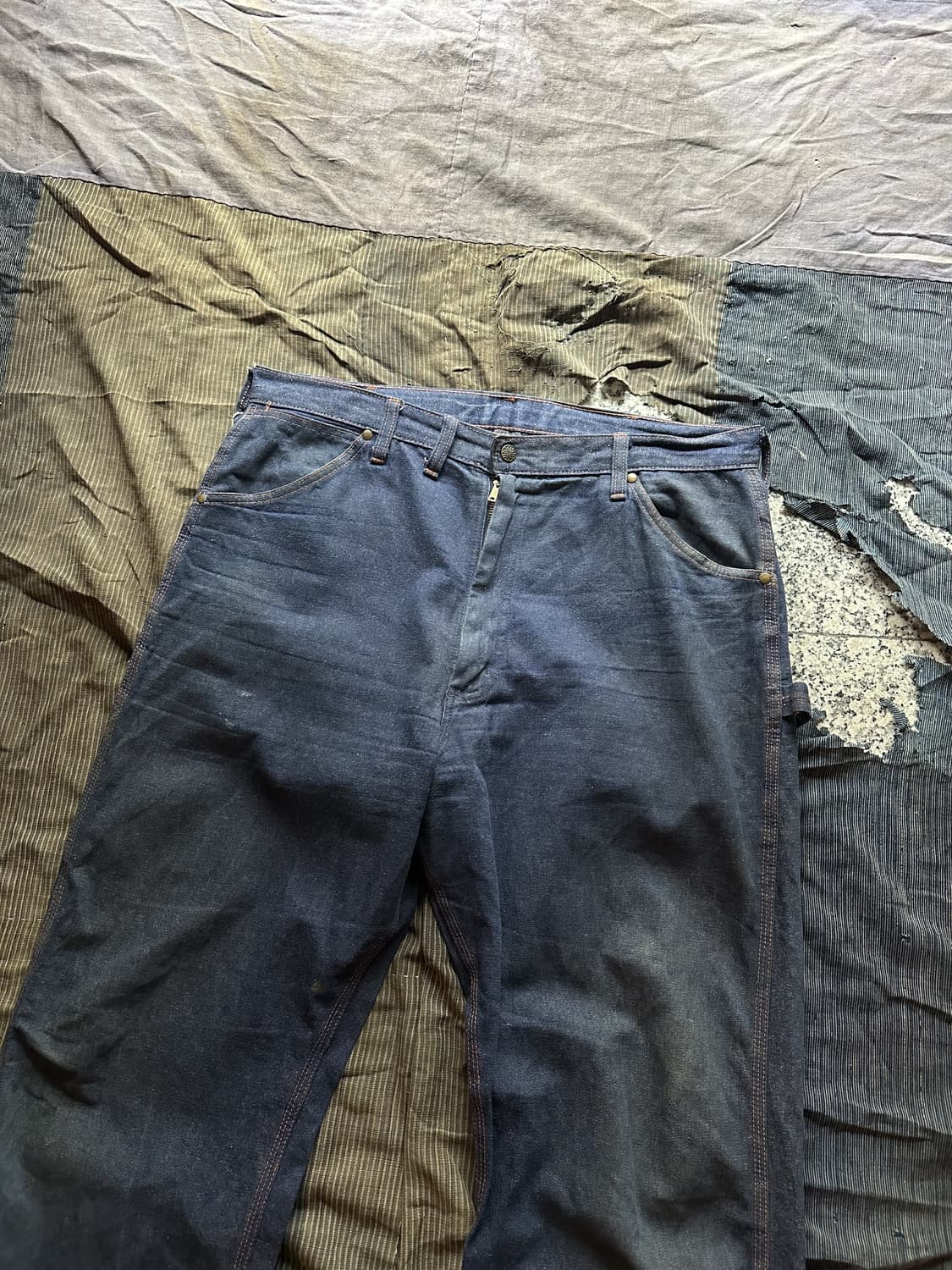 50s Vintage Denim Carpenter Work Pants 상품이미지6