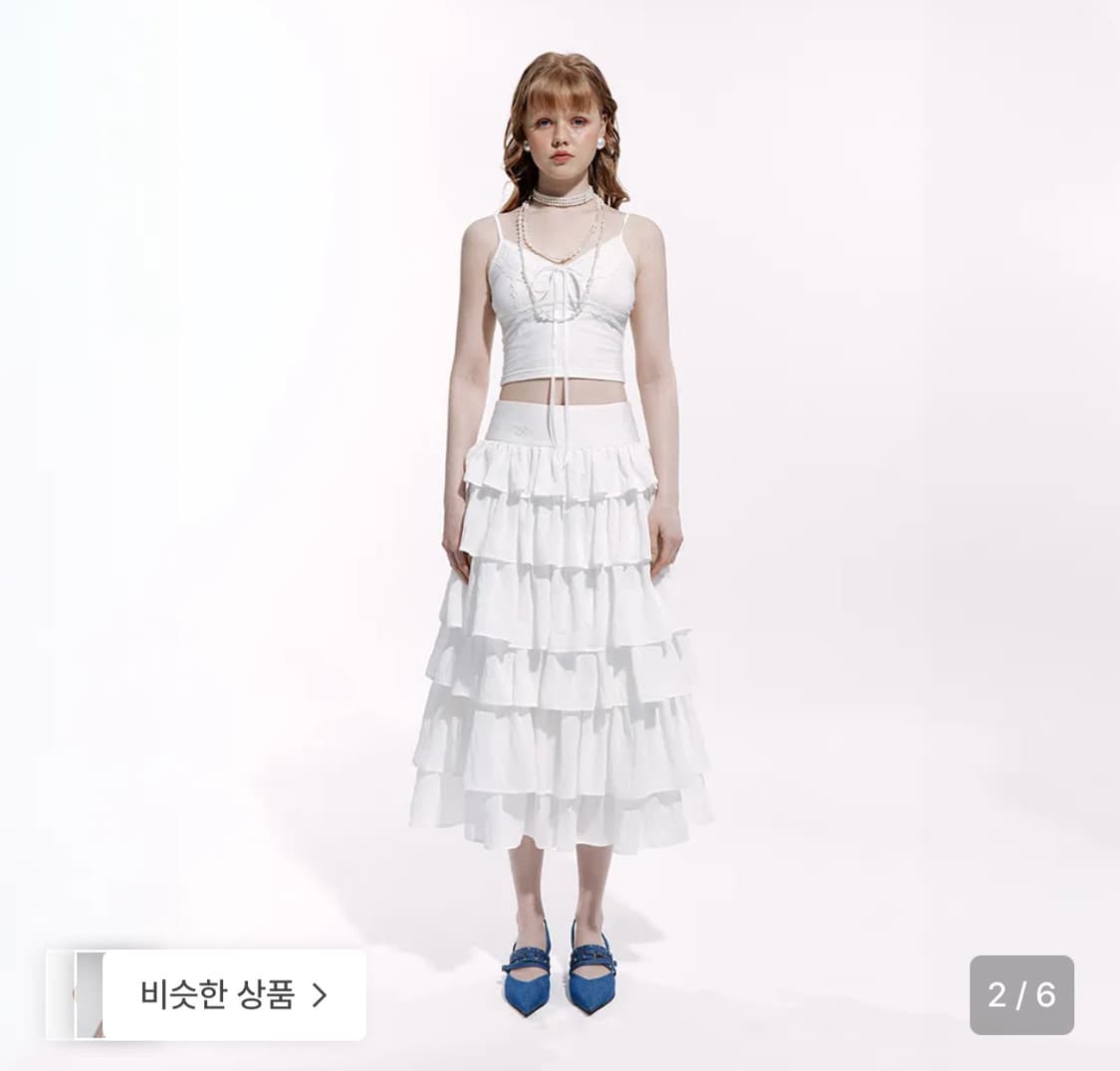 러프넥 레이스 슬리브리스 상품이미지2