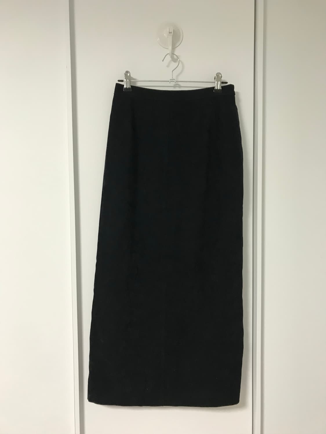 vintage black suede long skirt 상품이미지6