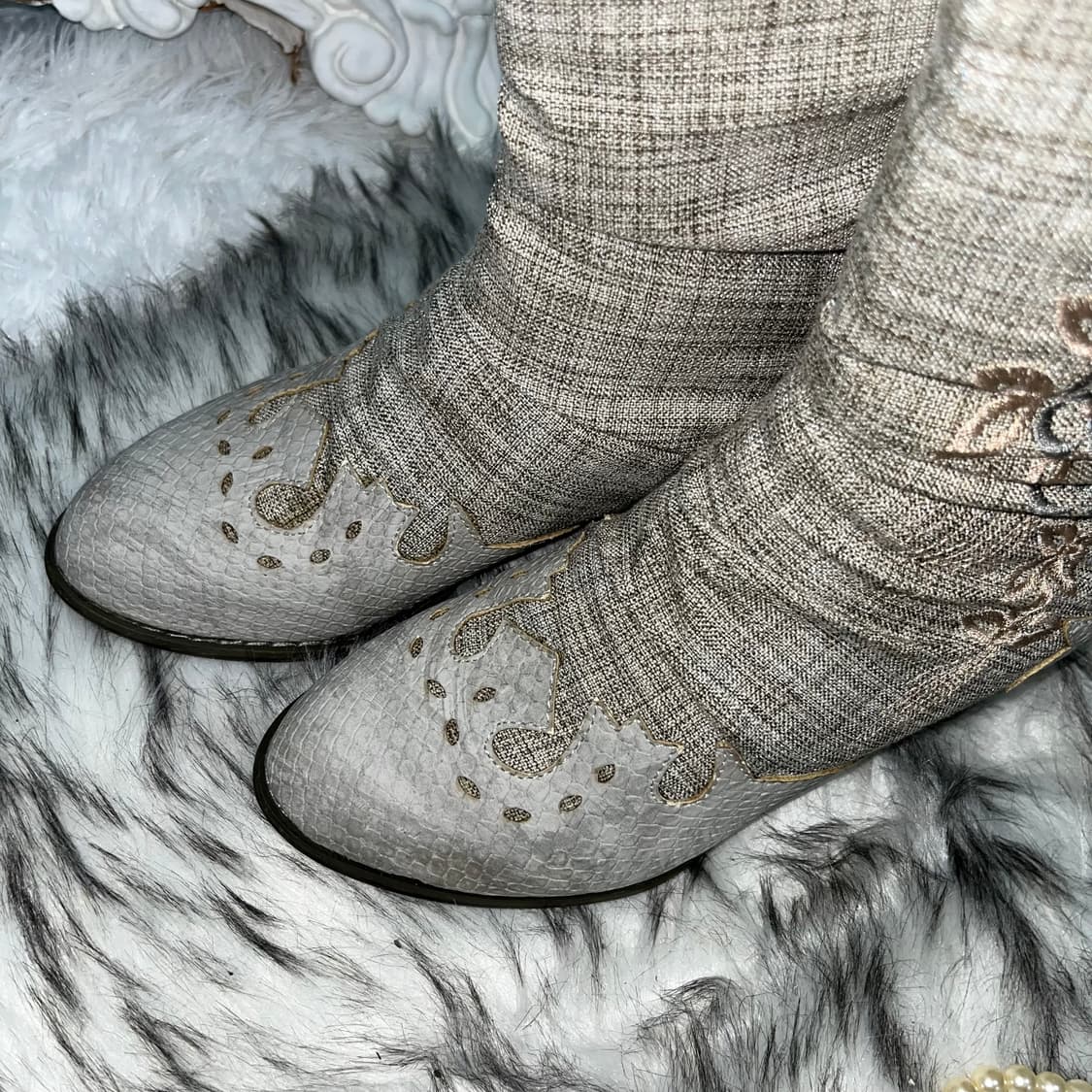 빈티지 웨스턴 숏부츠 상품이미지4