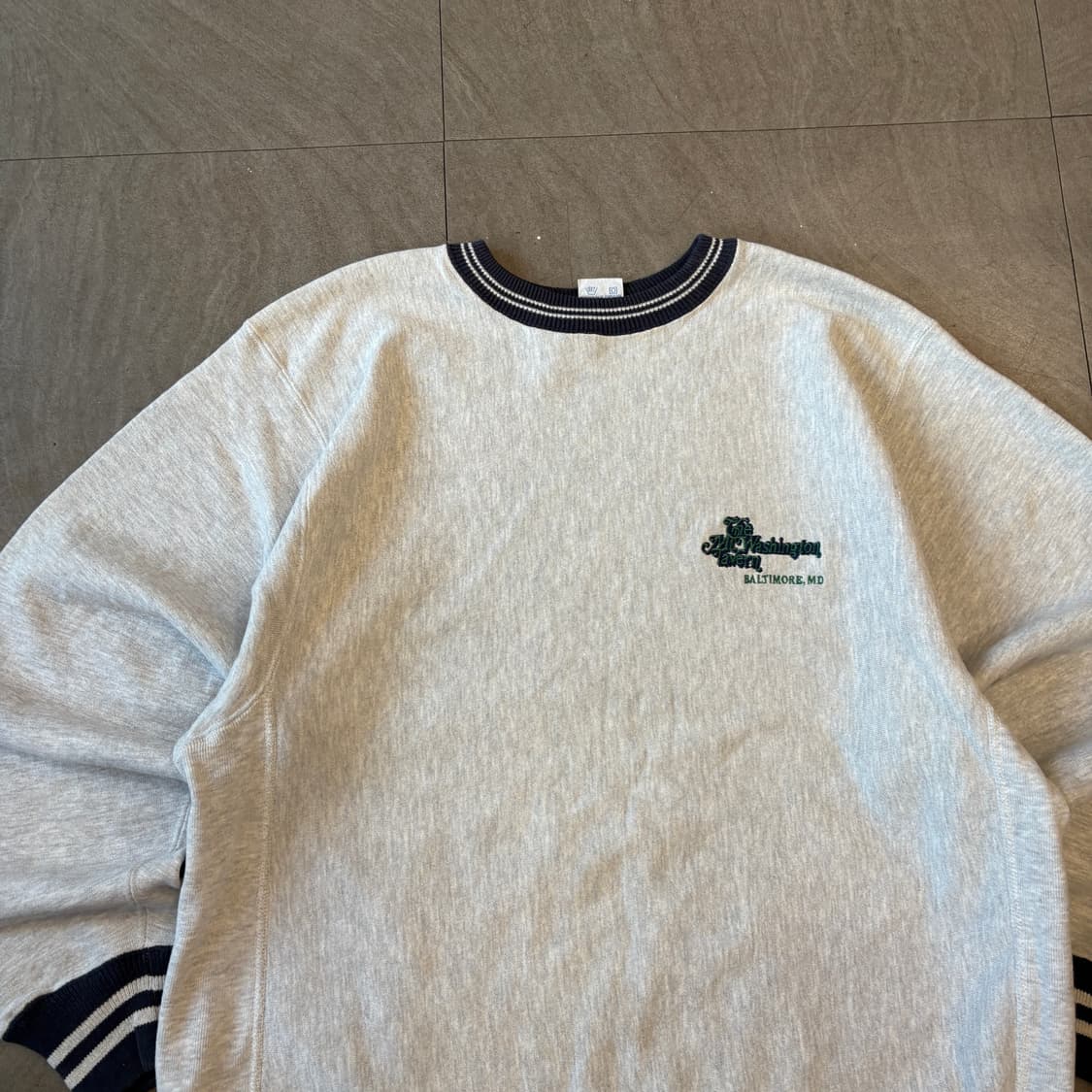 90년대 미국 생산 챔피온 리버스위브 멜란지 스웻셔츠 상품이미지3