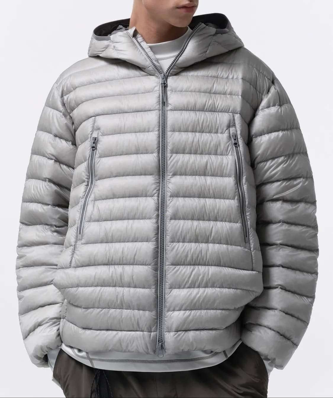 무신사 스탠다드 시티 레저 시어 립스탑 후디드 (라이트그레이) 상품이미지1