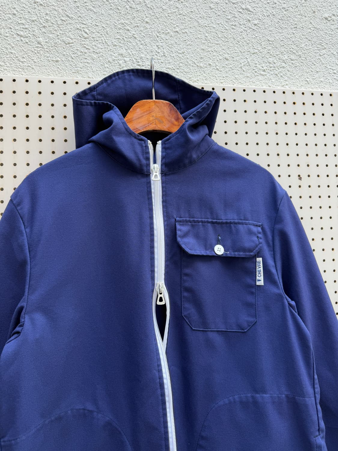 2000s FRENCH CHEVRE HOODED 빈티지 프렌치워크자켓 상품이미지6
