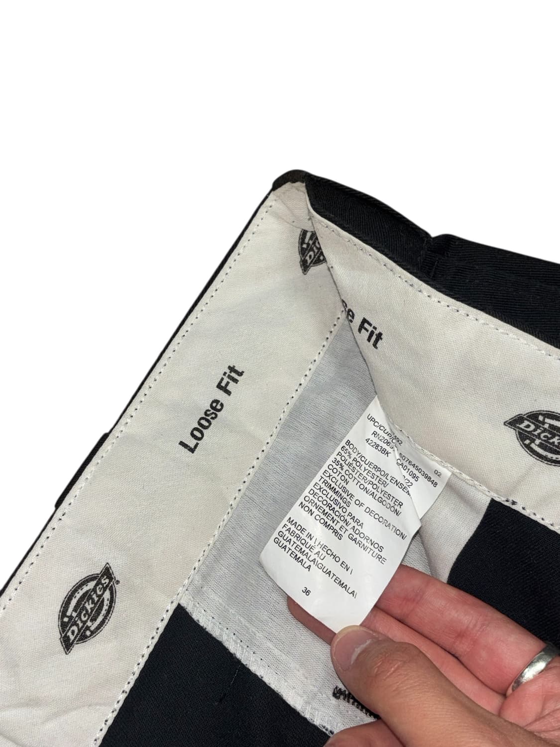 디키즈 42283 블랙 버뮤다 팬츠 상품이미지6