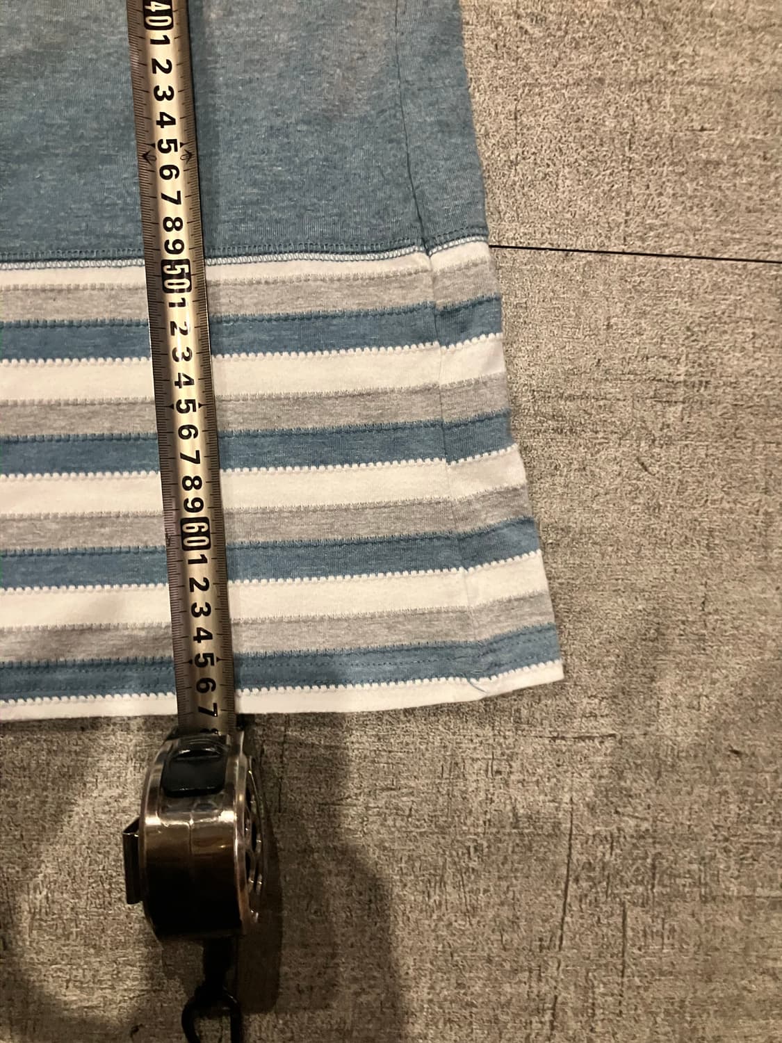 일본빈티지 Youga 하구미모리걸 할메카지 견장버튼 레이어드티셔츠 상품이미지3