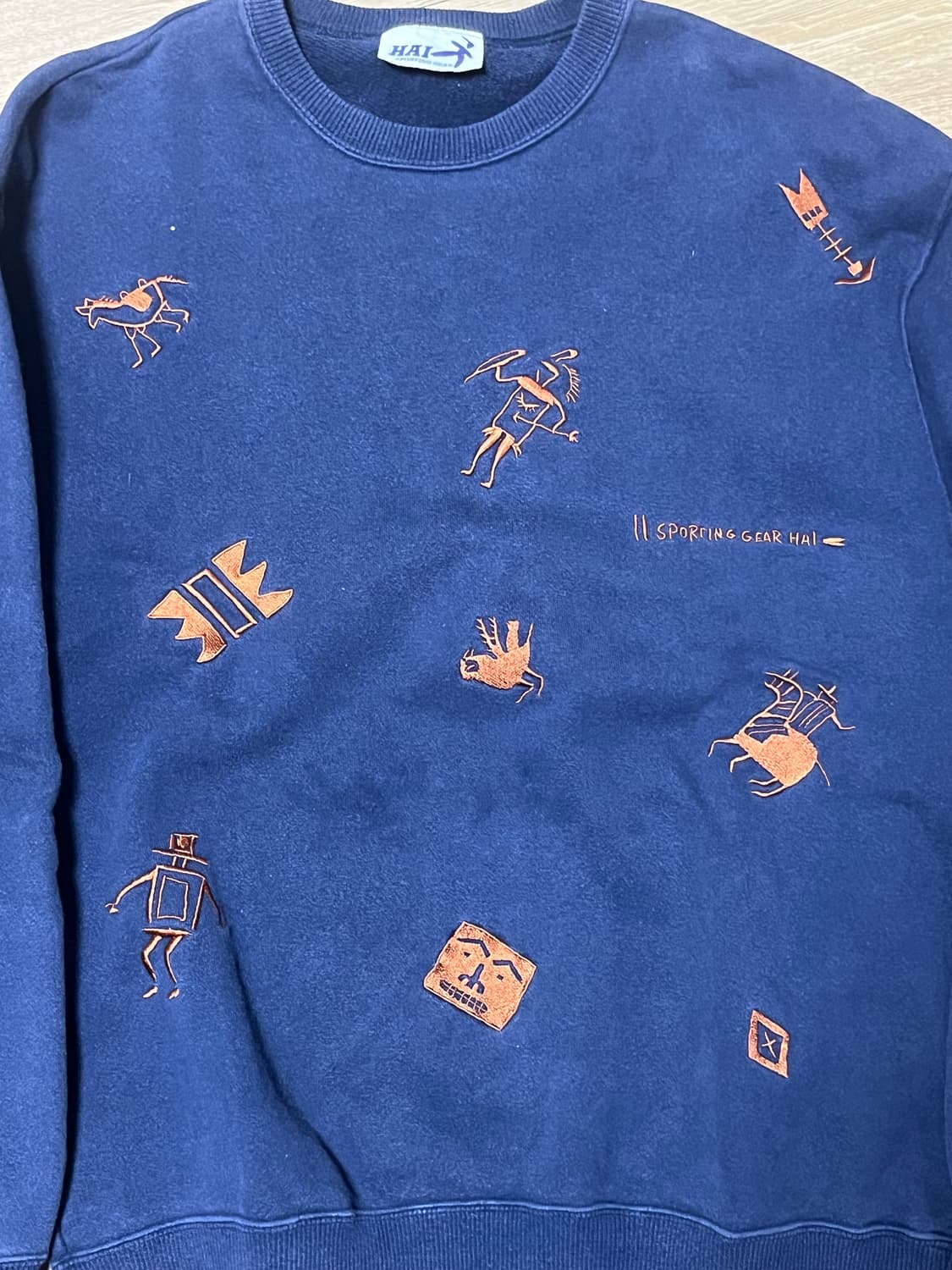 HAI sporting gear 네이비 맨투맨 상품이미지1