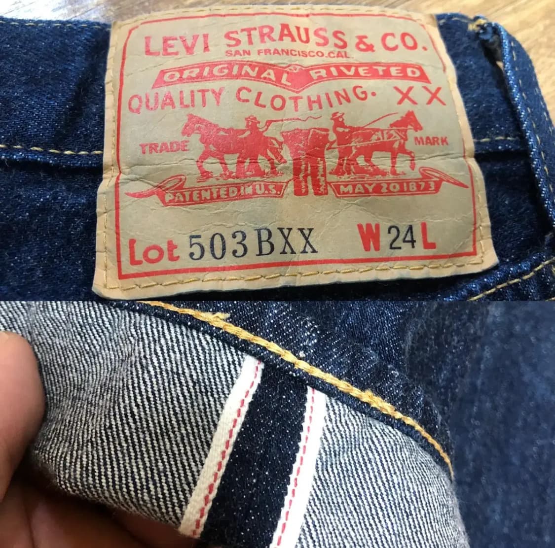 LEVIS LVC 60'S 503B XX 리바이스 데님팬츠(24 사이즈) 상품이미지10