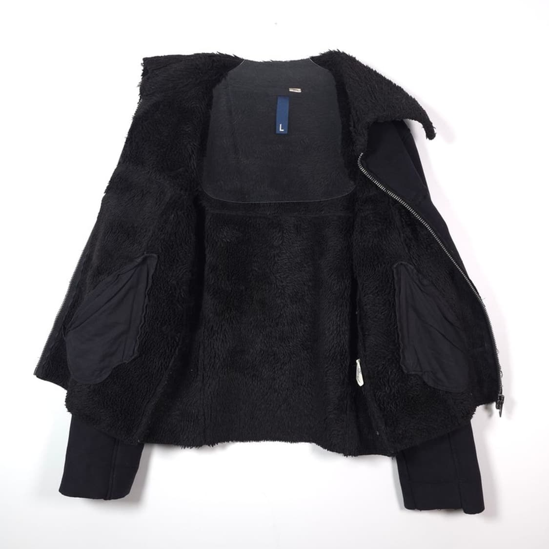 에이치앤엠 Divided 올블랙 시어링 무스탕 자켓 L 상품이미지5