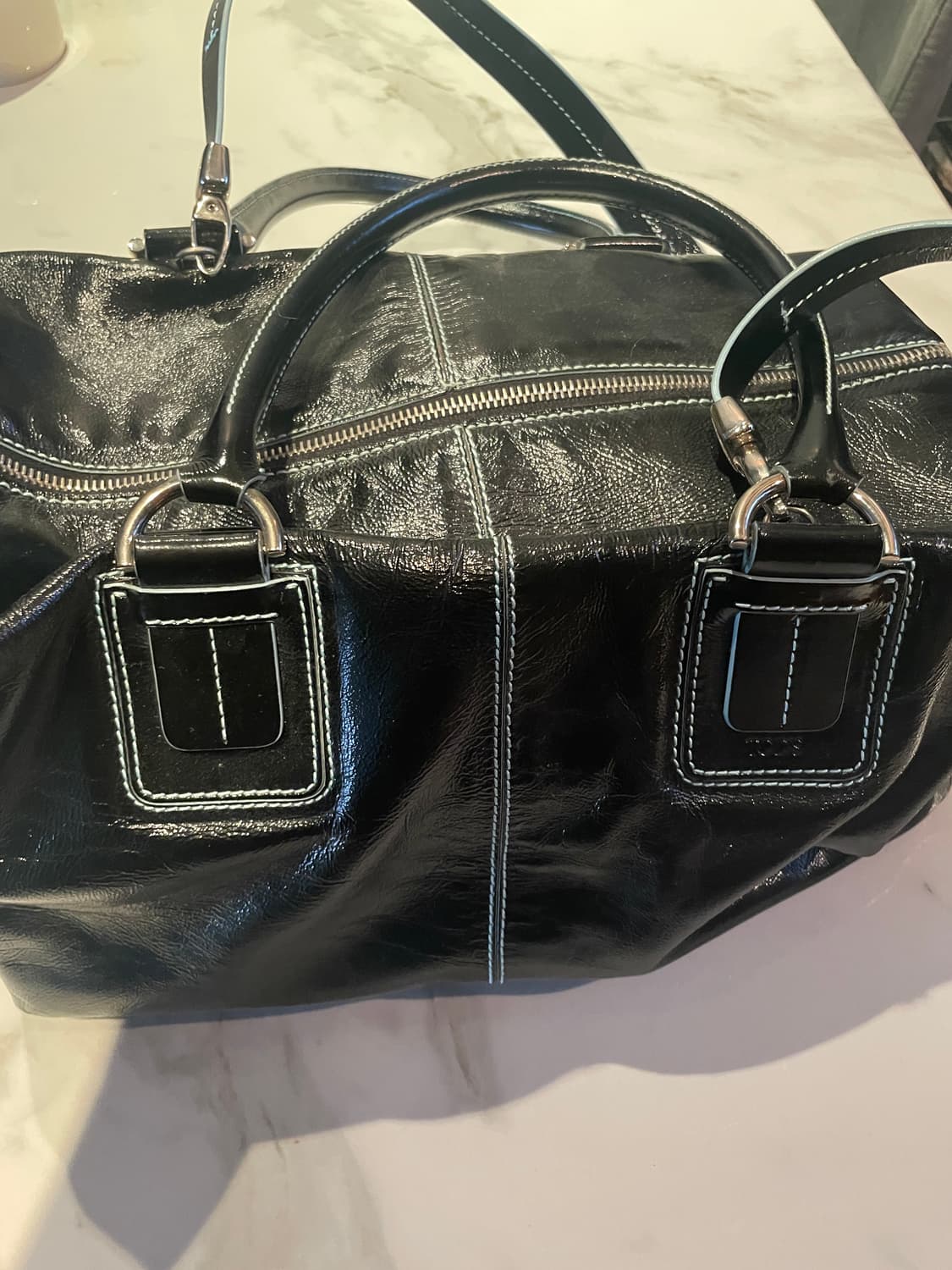 토즈 빈티지 레더 큐브 핸드백 상품이미지1