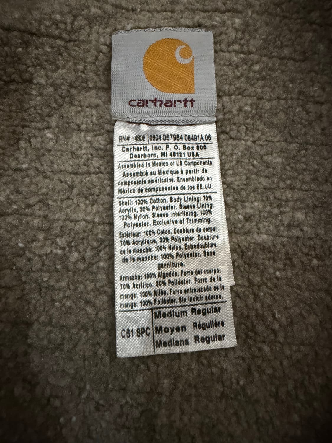 [칼하트] 00s 빈티지 C61 릿지 코트 스프루스 (M) 상품이미지4