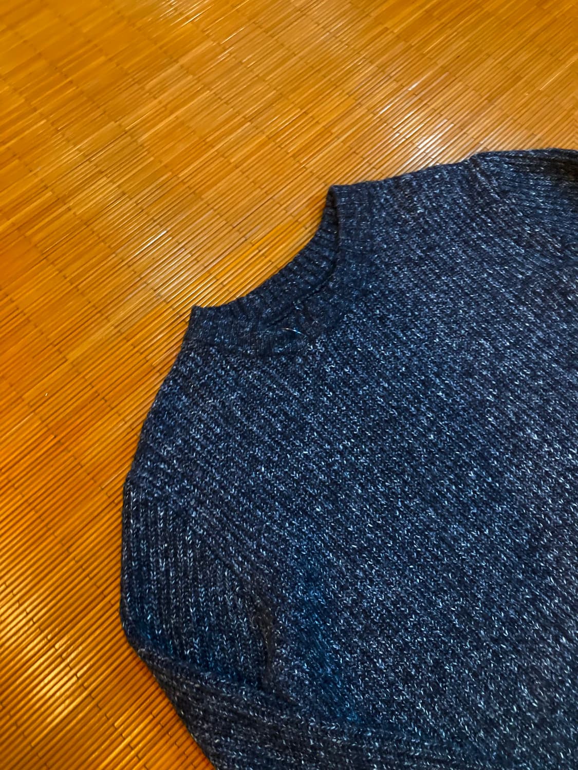 vtg 멜란지 네이비 니트 상품이미지3