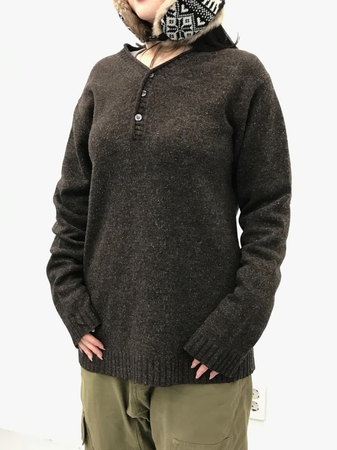 MK KLEIN+ HOMME Henley Knit 상품이미지1