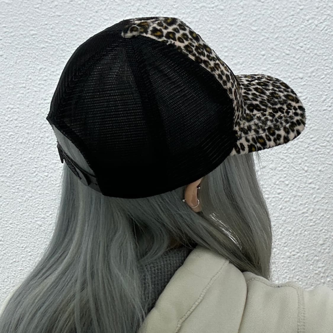 본더치 y2k 갸루 레오파드 메쉬캡 상품이미지3