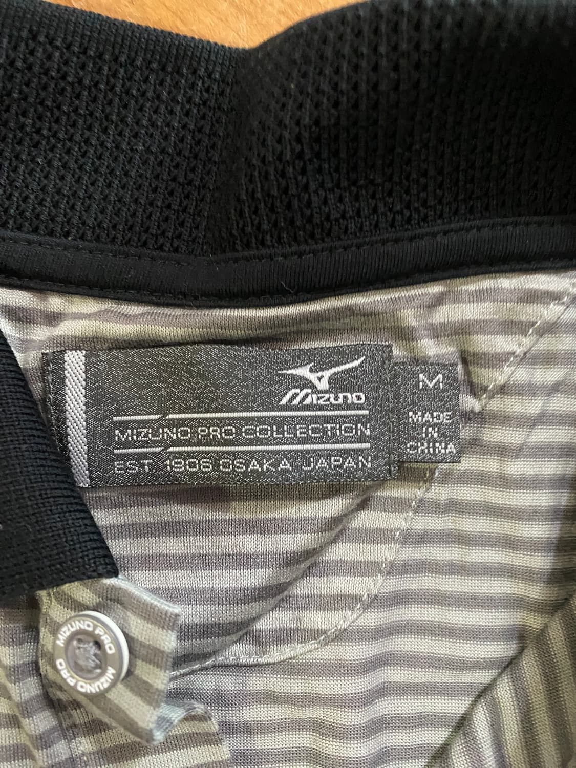 (일본판) 미즈노 프로 남성 스트라이프 폴로셔츠 M (100) 상품이미지2