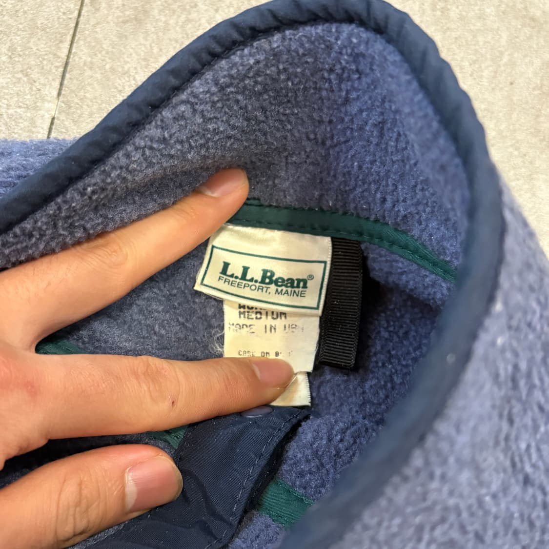 90s L.L.bean 90년대 미국 생산 엘엘빈 라이트 퍼플 신칠라 상품이미지6