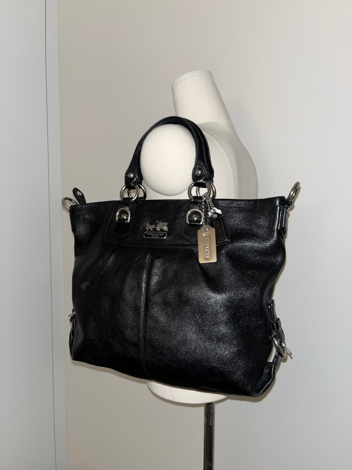 📦 Old Coach all black Shoulder Bag 상품이미지3