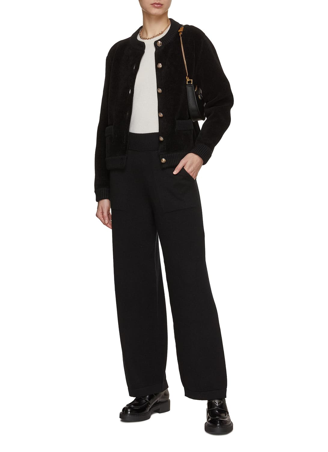 (정품)샤넬 배리 BARRIE 블랙 벨벳캐시미어 자켓가디건 상품이미지2