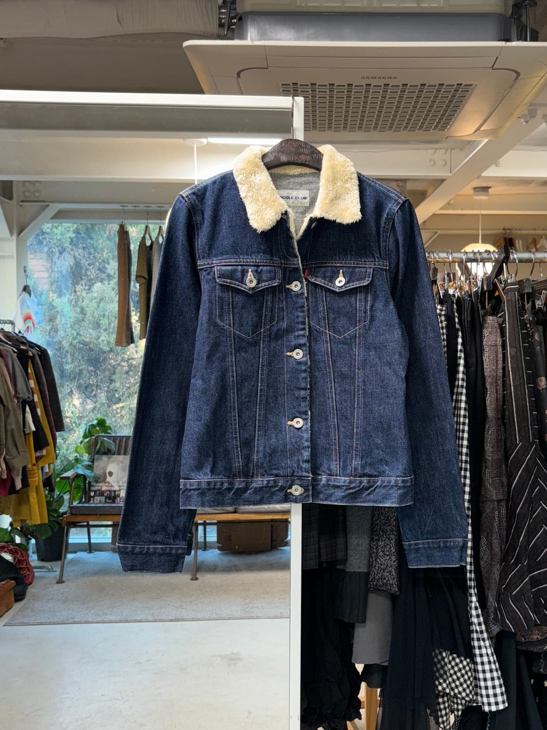 니콜 클럽 데님 쉐르파 자켓 상품이미지1