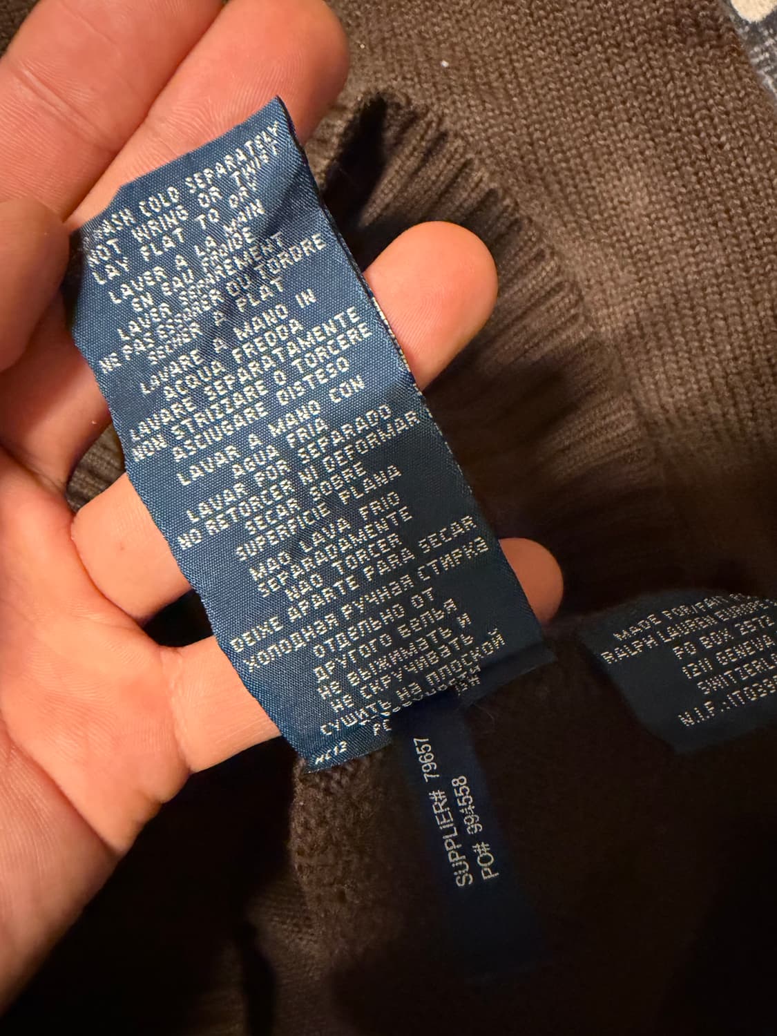 폴로 브라운 니트 상품이미지4