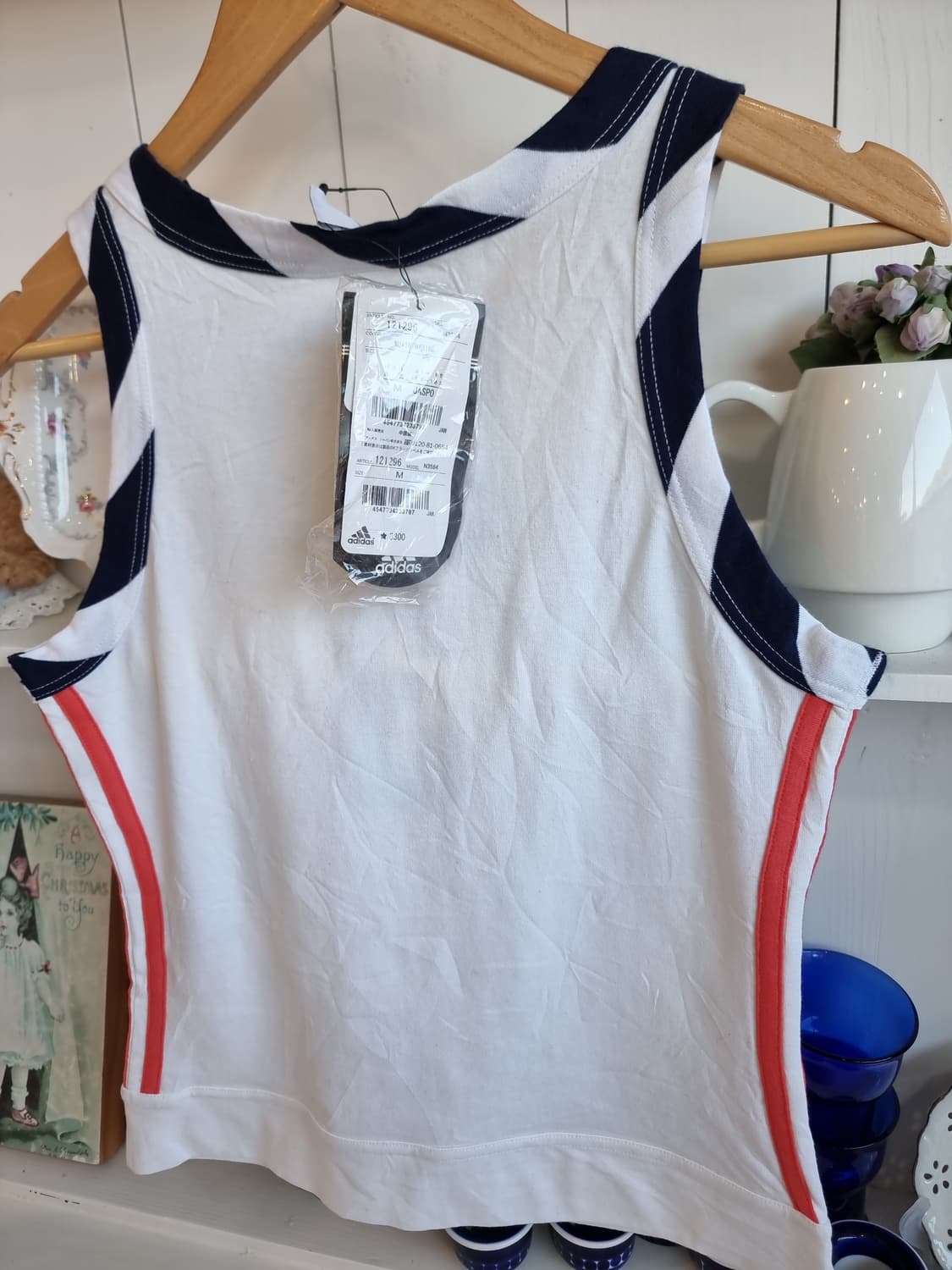 아디다스 민소매 티셔츠 화이트 3번 상품이미지3