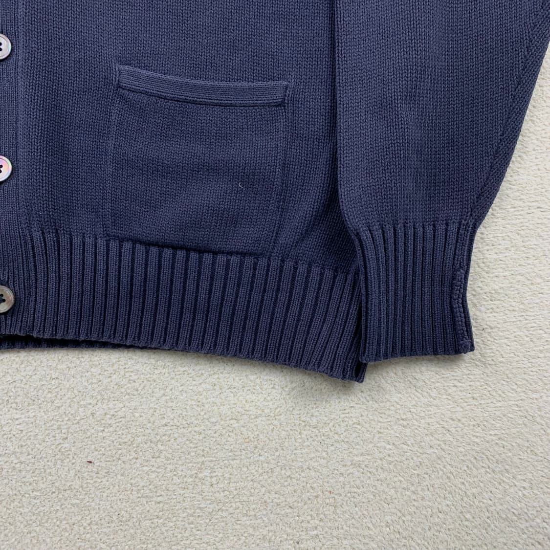 90s 폴로 랄프로렌 포니로고 코튼 가디건 네이비 상품이미지6