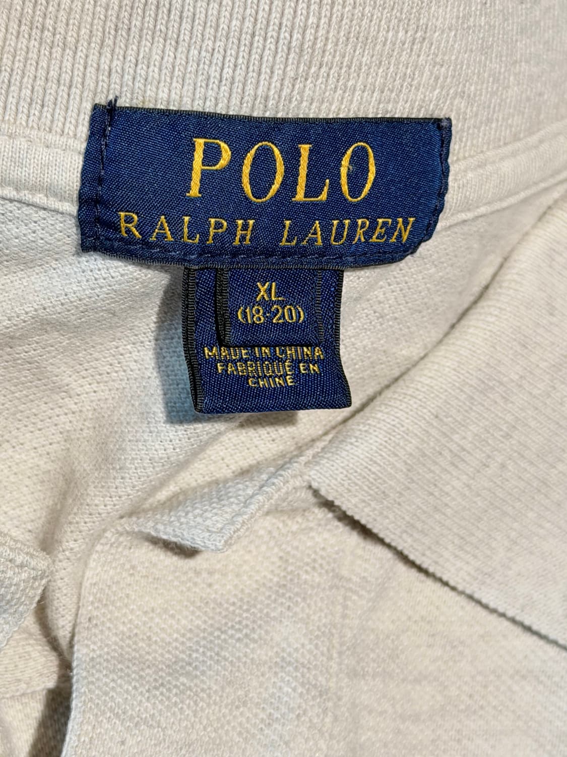 폴로랄프로렌 카라티 반팔 아이보리 남성 M 상품이미지3