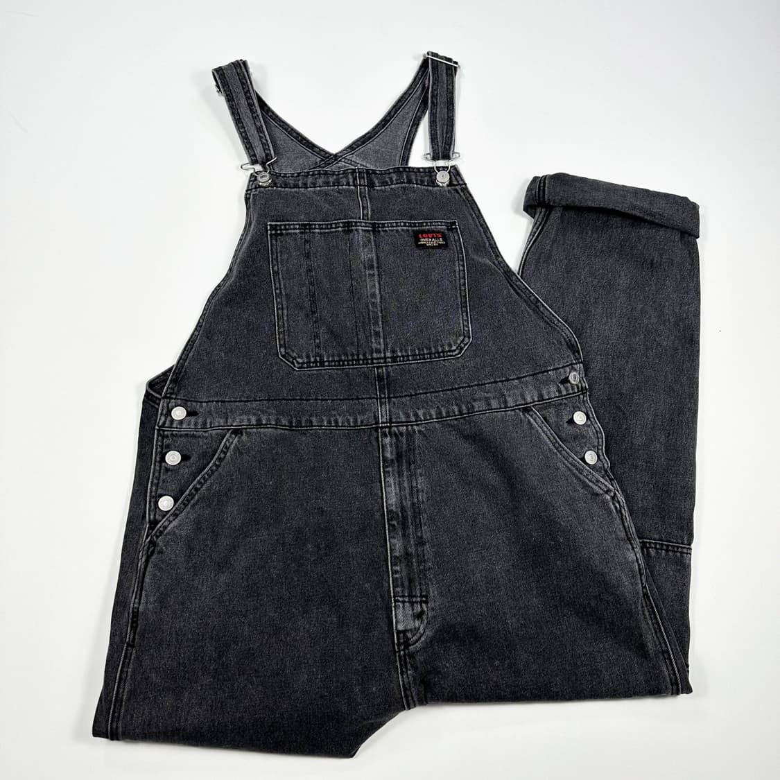 리바이스 오리지널 흑청 오버롤 멜빵바지 (XL) 상품이미지1