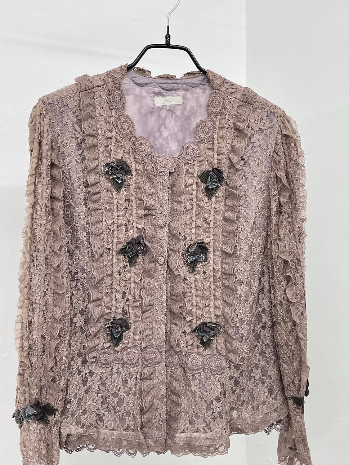 페어리 레이스 자수 디테일 블라우스 상품이미지8