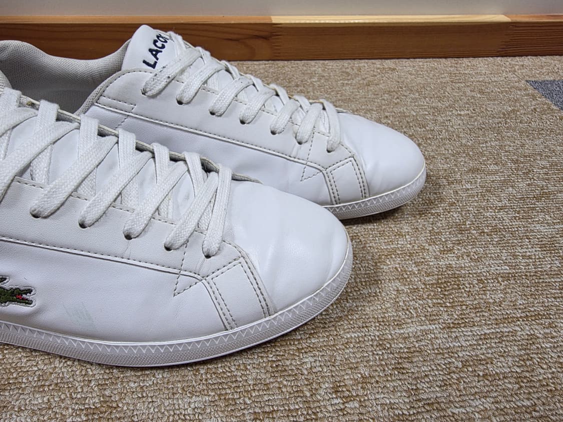 라코스테 흰색 스니커즈 [265~270mm] 상품이미지9