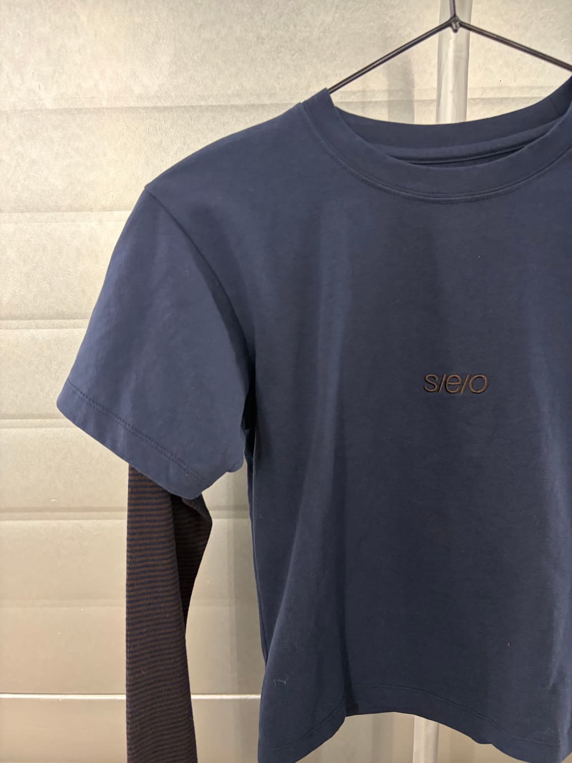 s/e/o layered crop long sleeve t-shirt 상품이미지3