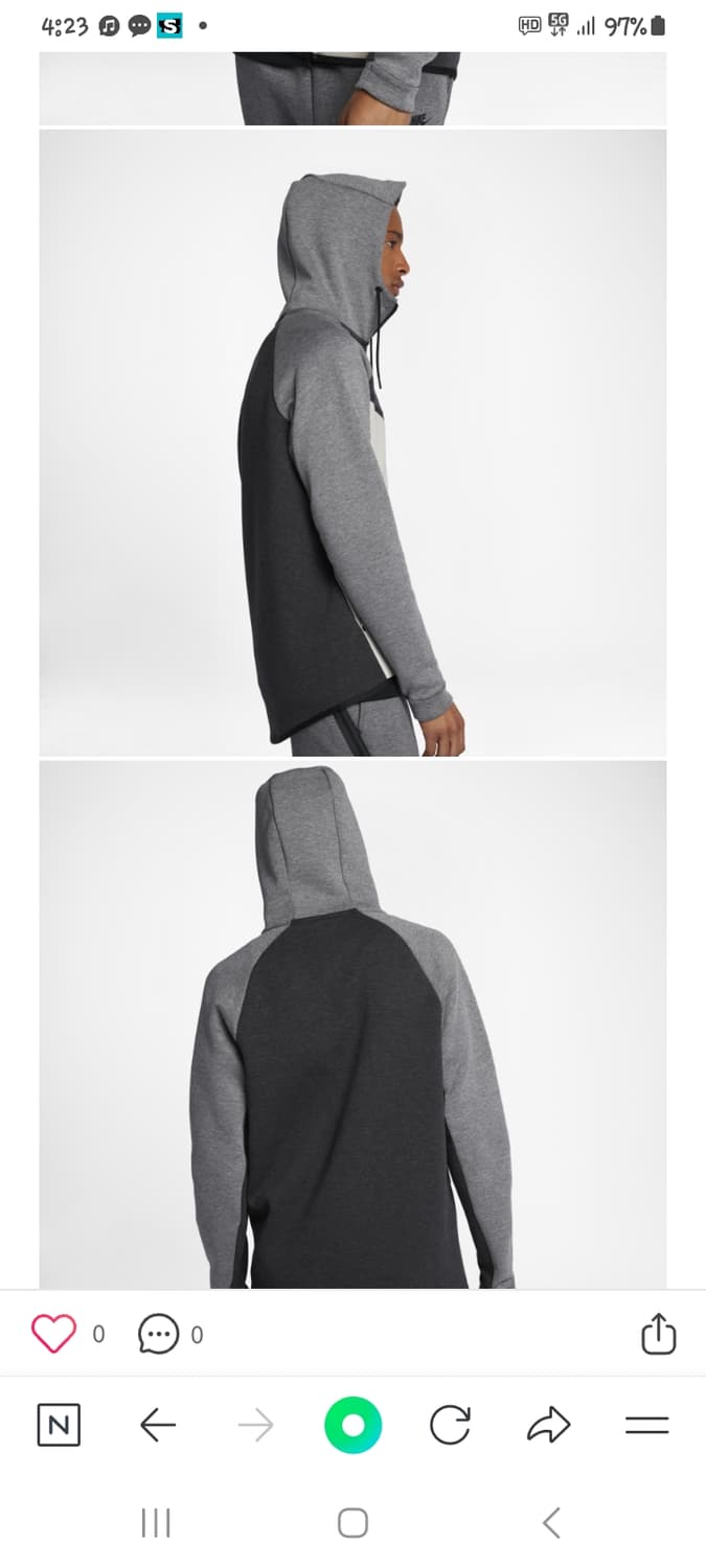 나이키 테크플리스 윈드러너 xxl 상품이미지6