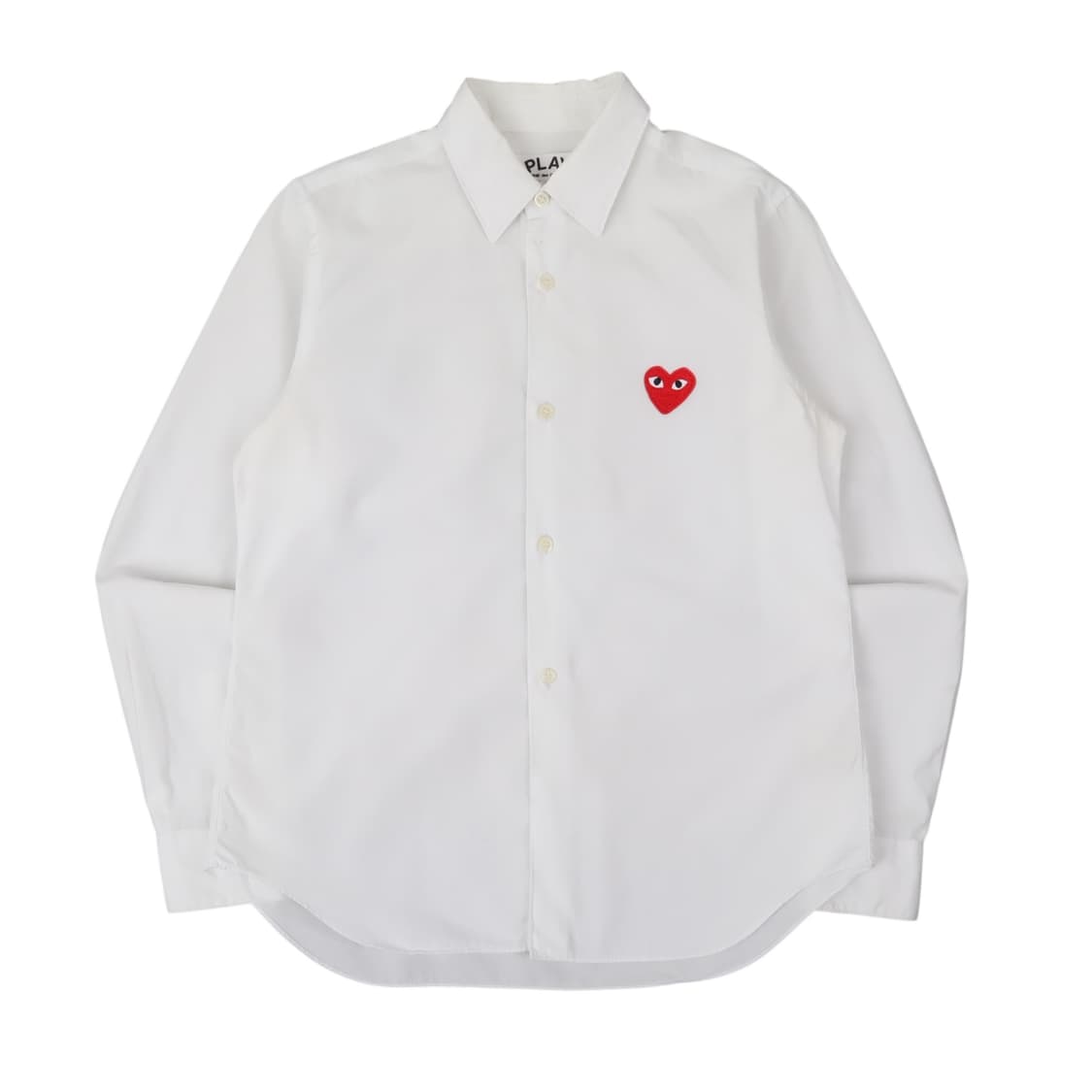 꼼데가르송 화이트 하트와펜 코튼 셔츠 상품이미지1