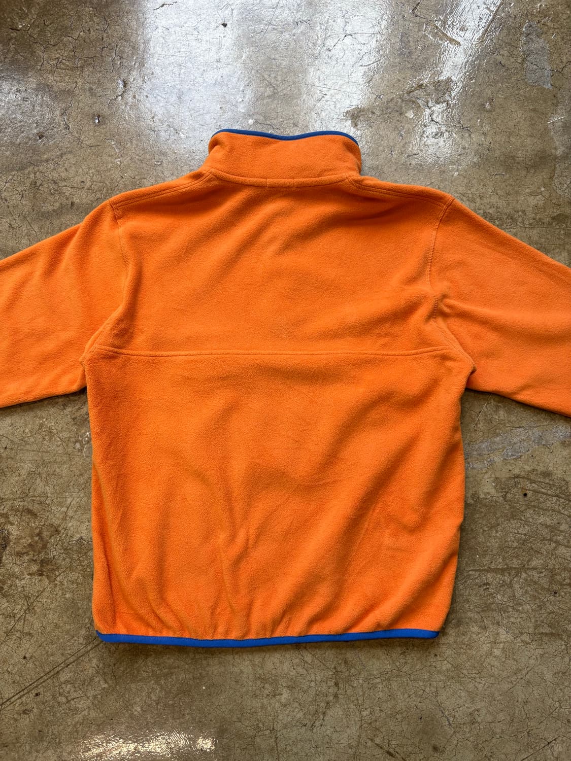 GU 오렌지 블루 플리스 풀오버 상품이미지4