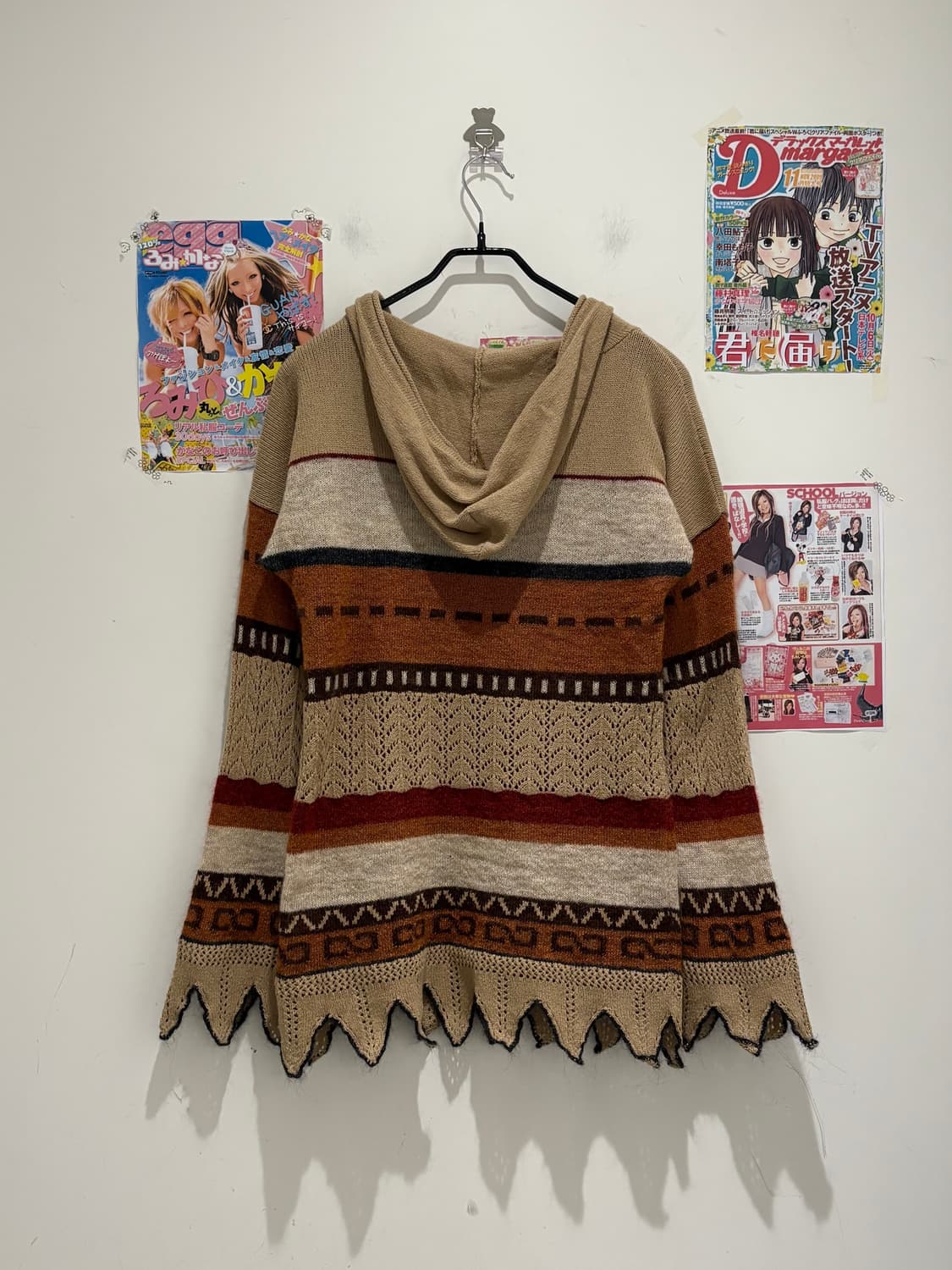 Hystruc Glamour orange hooded knitwear 상품이미지2